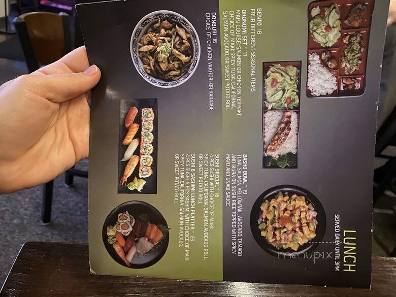 Basho - Boston, MA menu_pic