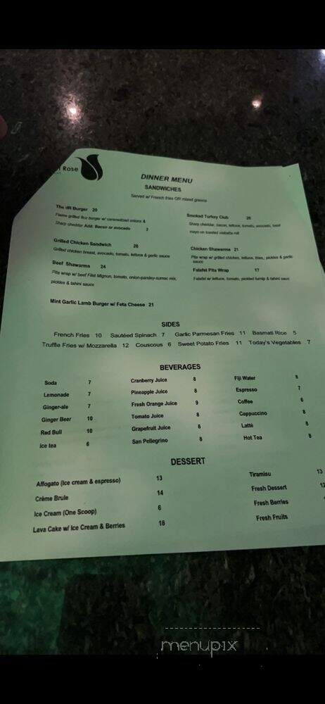 Desert Rose - Los Angeles, CA menu_pic