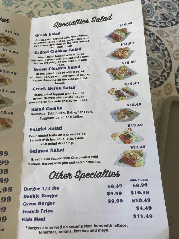 California Pita - Beverly Hills, CA menu_pic
