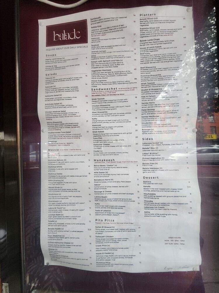 Balade - New York, NY menu_pic