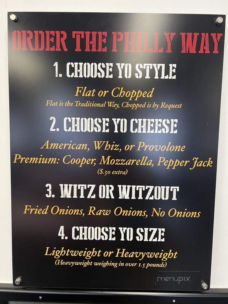 Wit Or Witout - Philadelphia, PA menu_pic