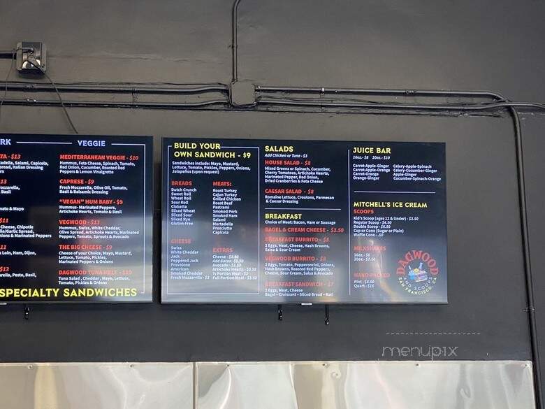 Dagwood & Scoops - San Francisco, CA menu_pic