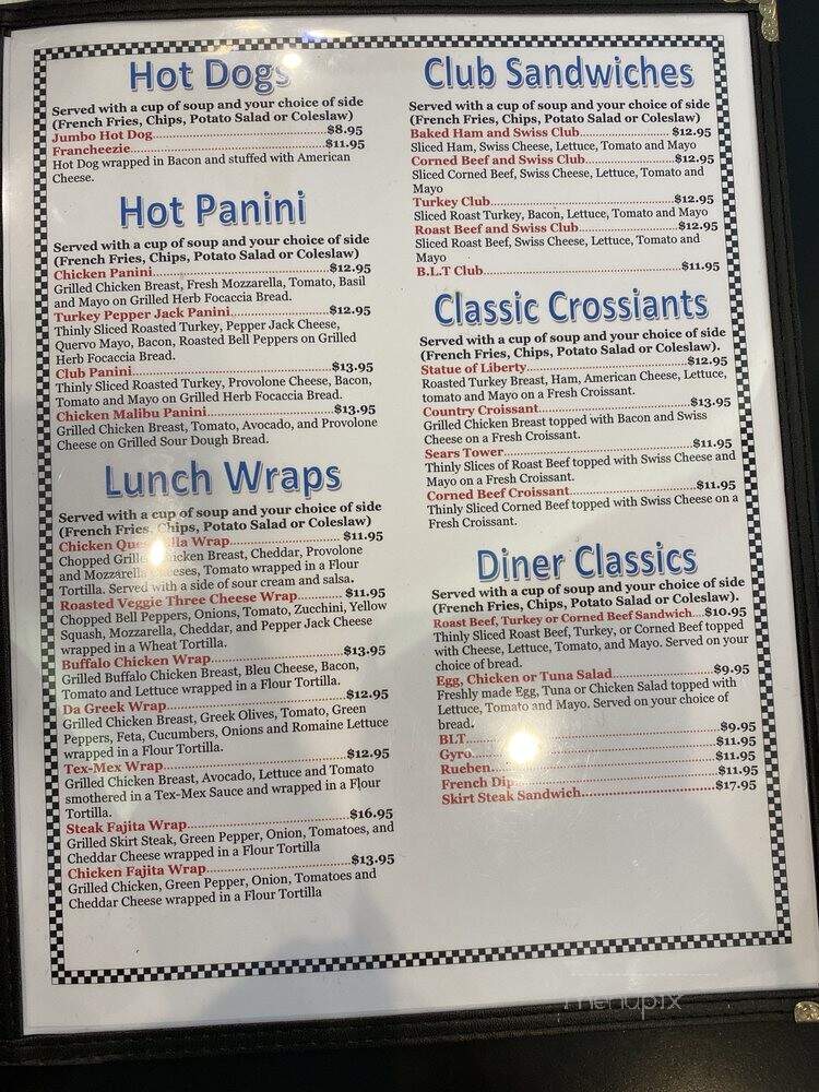 Gus' Diner - Rolling Meadows, IL menu_pic