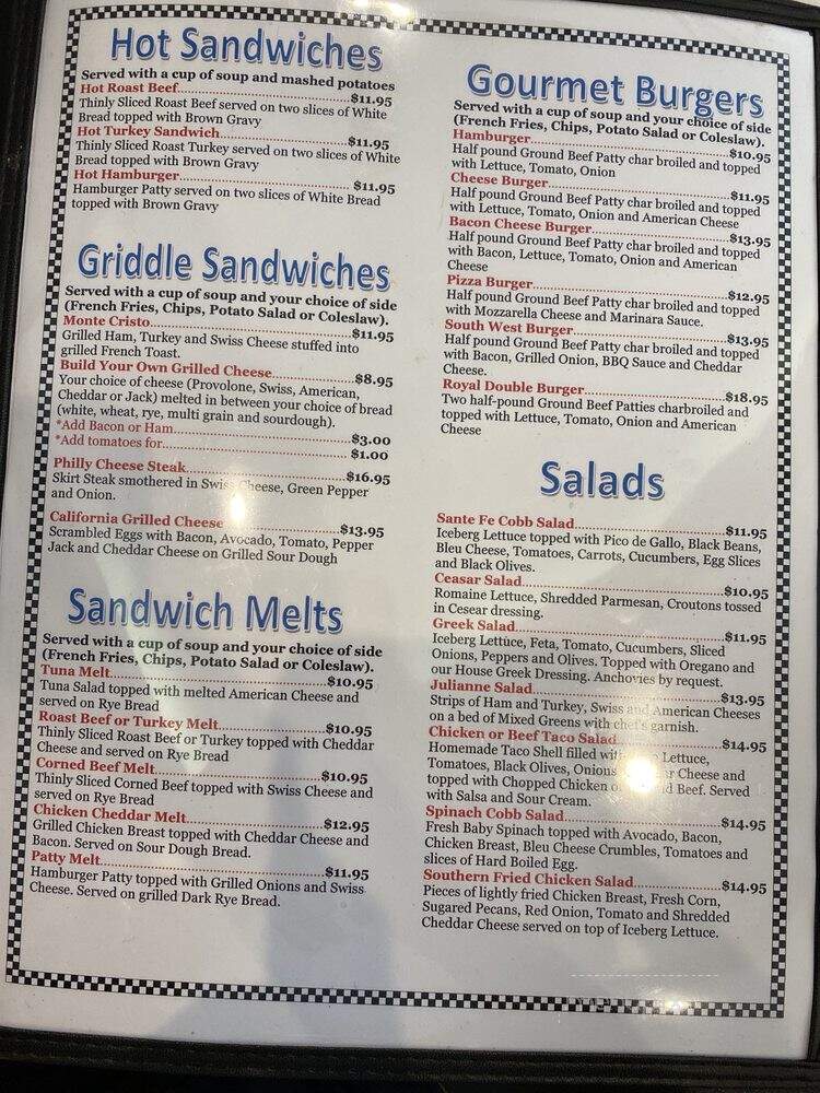Gus' Diner - Rolling Meadows, IL menu_pic