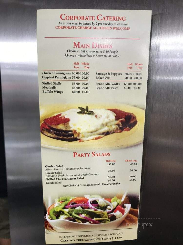 Bravo Pizza - New York, NY menu_pic