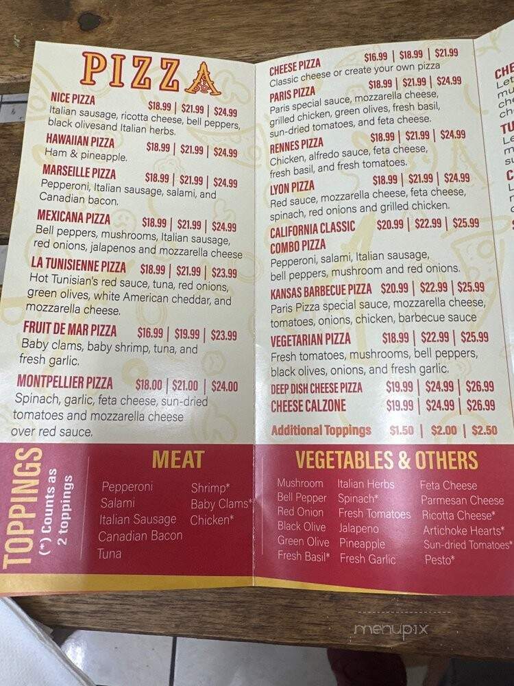 Lagos Pizza - San Francisco, CA menu_pic
