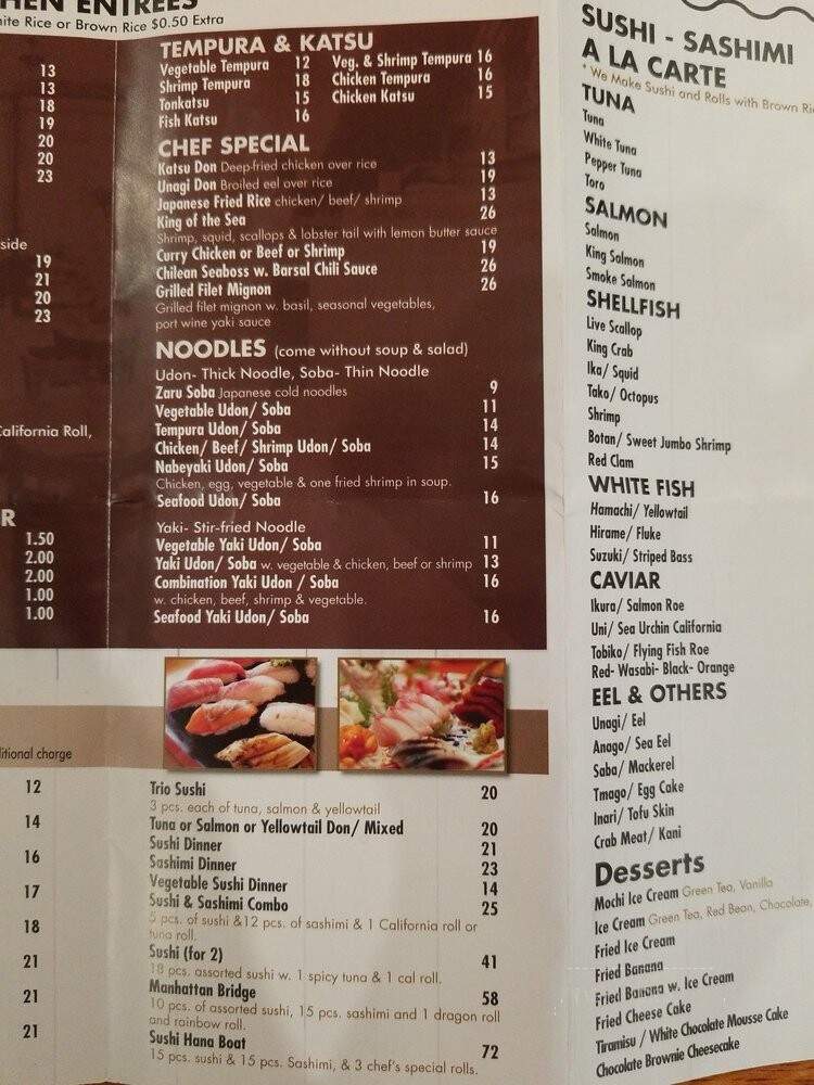 Hana - New York, NY menu_pic
