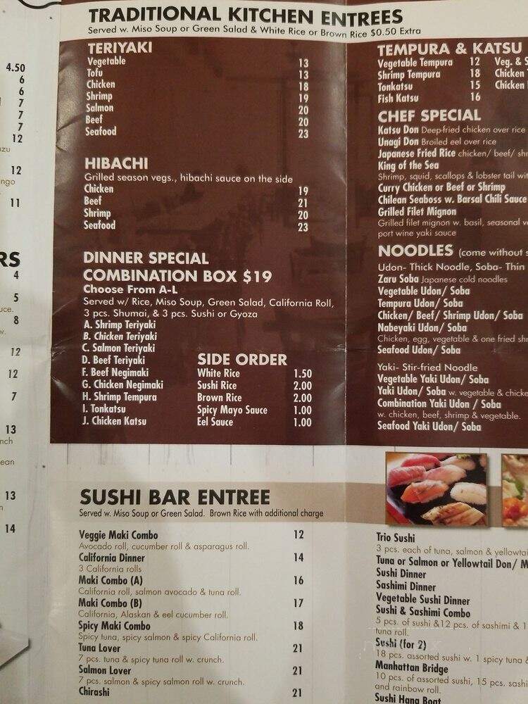 Hana - New York, NY menu_pic