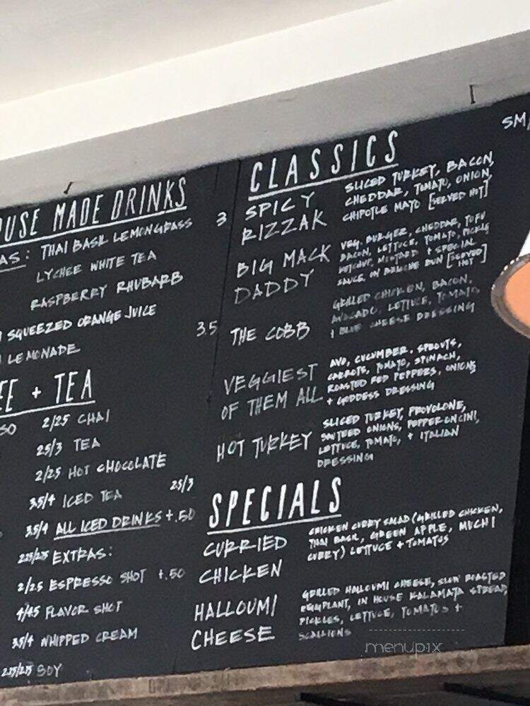 Tiny's Giant Sandwich Shop - New York, NY menu_pic