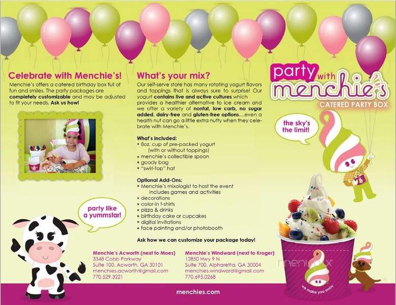Menchie's - Acworth, GA menu_pic