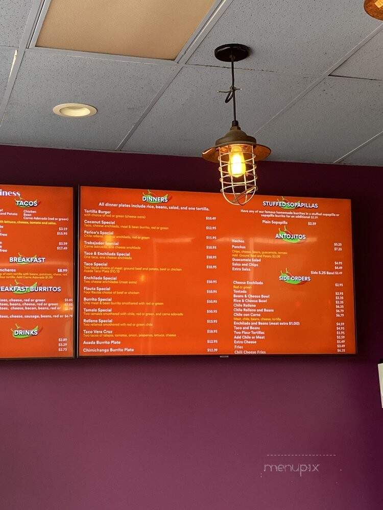 Perico's de Albuquerque - Albuquerque, NM menu_pic