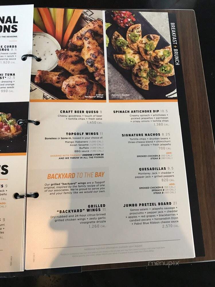 Top Golf - Allen, TX menu_pic