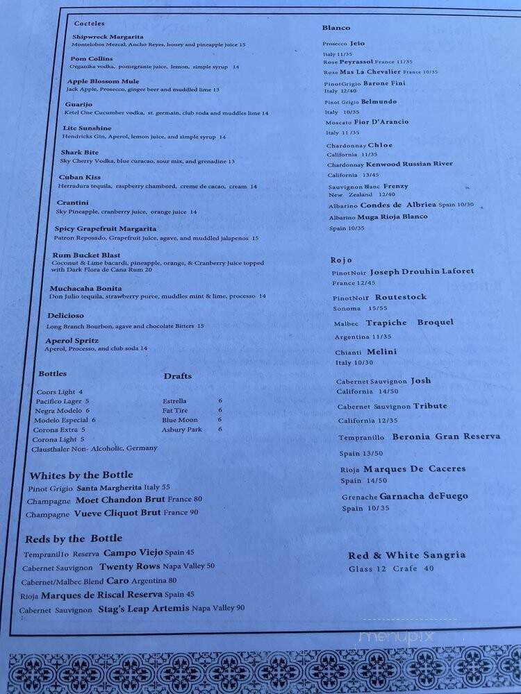 Cubacan - Asbury Park, NJ menu_pic