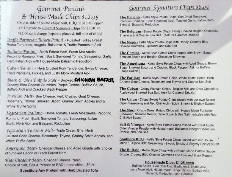 Gourmet Chip Co. - Asheville, NC menu_pic