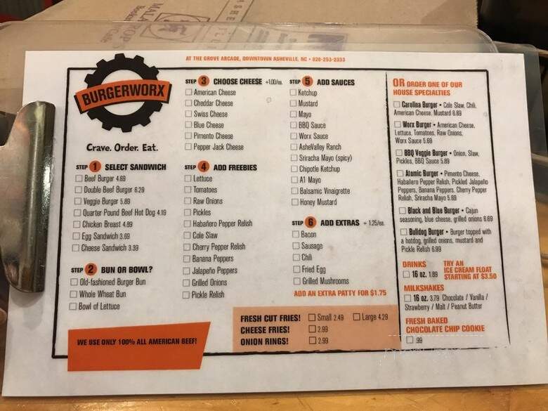 Burgerworx - Asheville, NC menu_pic