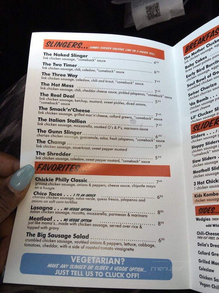 Delia's Chicken Sausage Stand - Atlanta, GA menu_pic