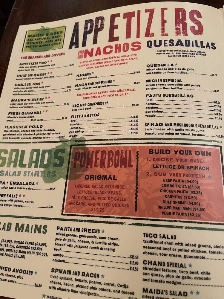 Maudie's Milagro - Austin, TX menu_pic