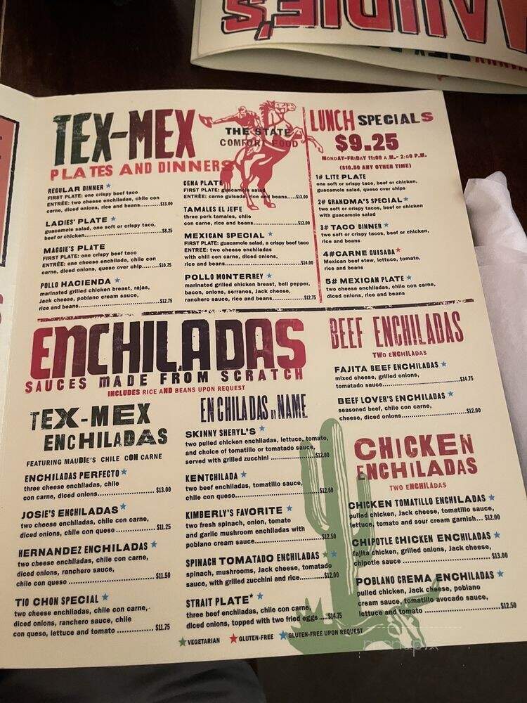 Maudie's Milagro - Austin, TX menu_pic
