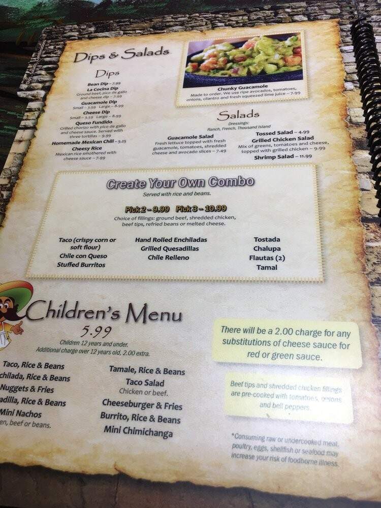 La Cocina Mexicana II - Battle Creek, MI menu_pic