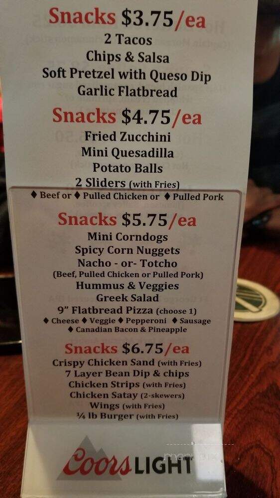 Malones Ale House - Beaverton, OR menu_pic