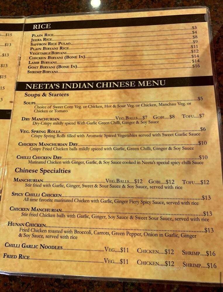 Neeta's Indian Cuisine - Houston, TX