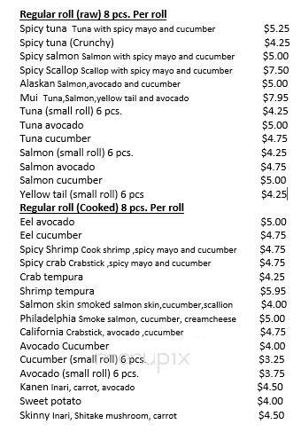 Sushithaibysamran - Belleville, IL menu_pic