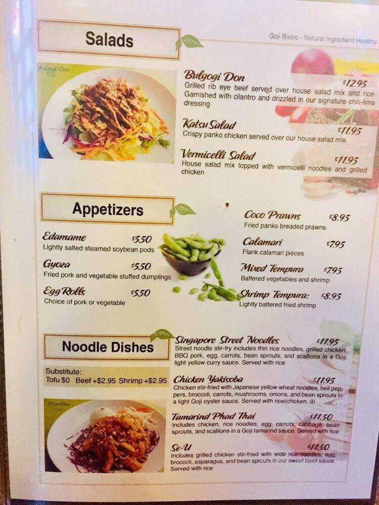 Goji Fusion Bistro - Bellingham, WA