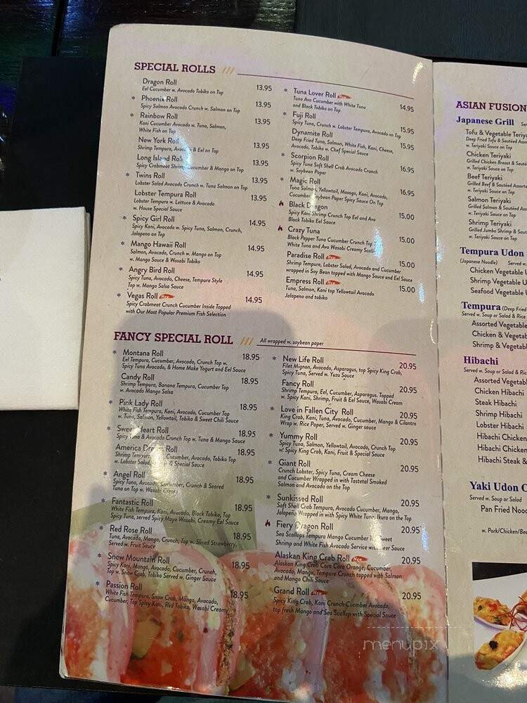 Fancy Sushi Asian Fusion - Billings, MT menu_pic