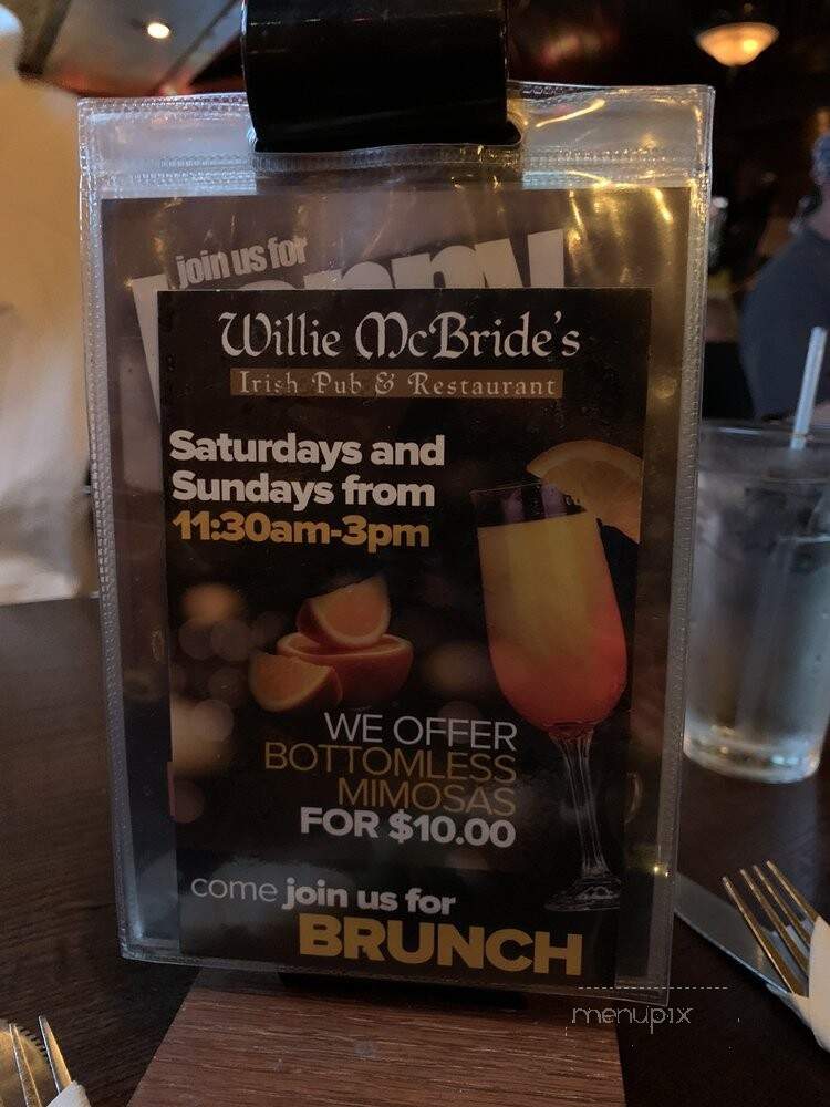 Willie McBrides - Branchburg, NJ menu_pic