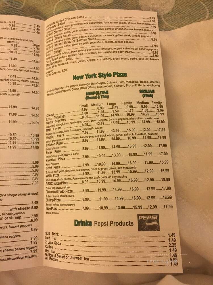 Alfredo's - Bristol, VA menu_pic