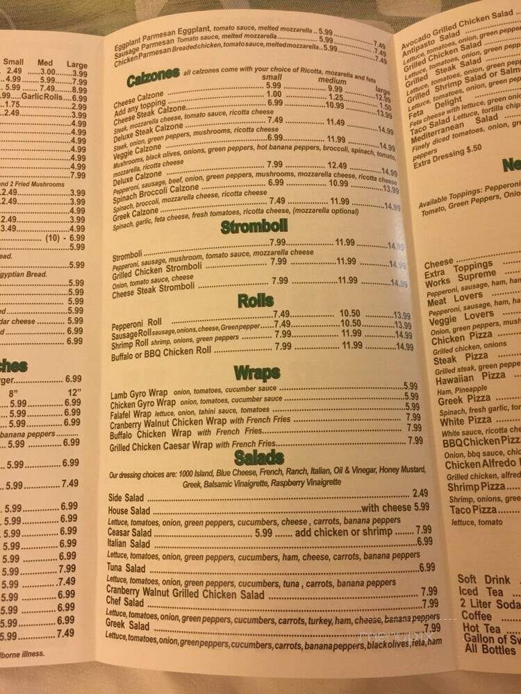 Alfredo's - Bristol, VA menu_pic
