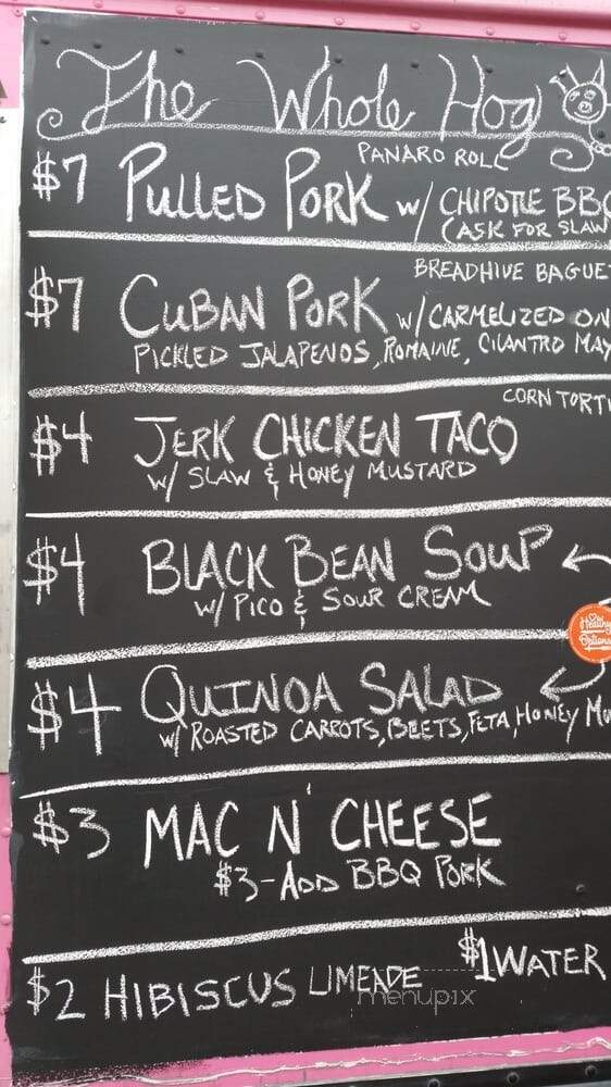 The Whole Hog - Buffalo, NY menu_pic
