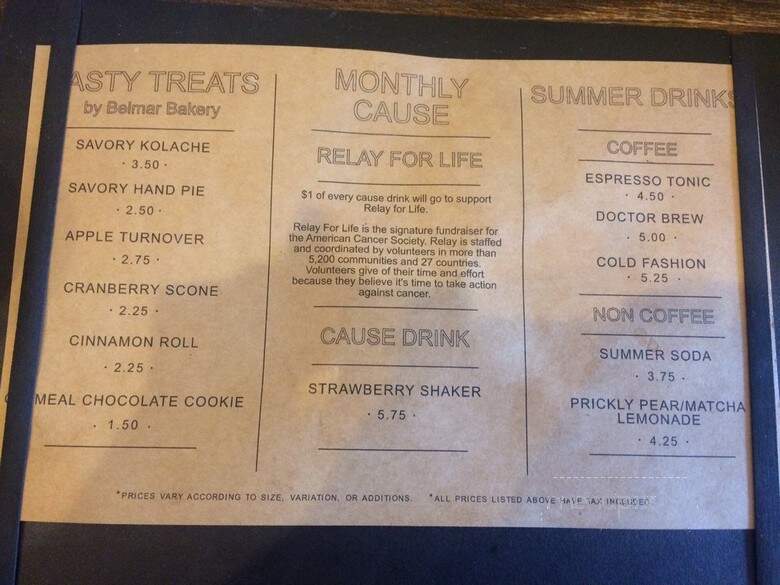 Palace Coffee Company - Canyon, TX menu_pic