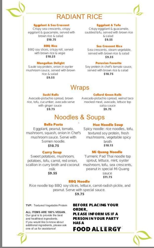 The Loving Hut - Cape Coral, FL menu_pic