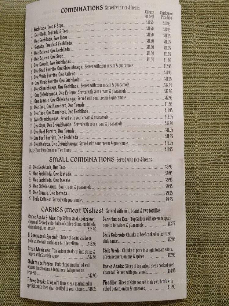 MexiGo Taco Express - Castle Rock, WA menu_pic