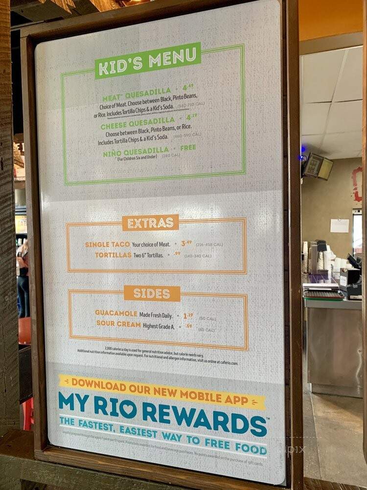 Cafe Rio - Cedar City, UT menu_pic