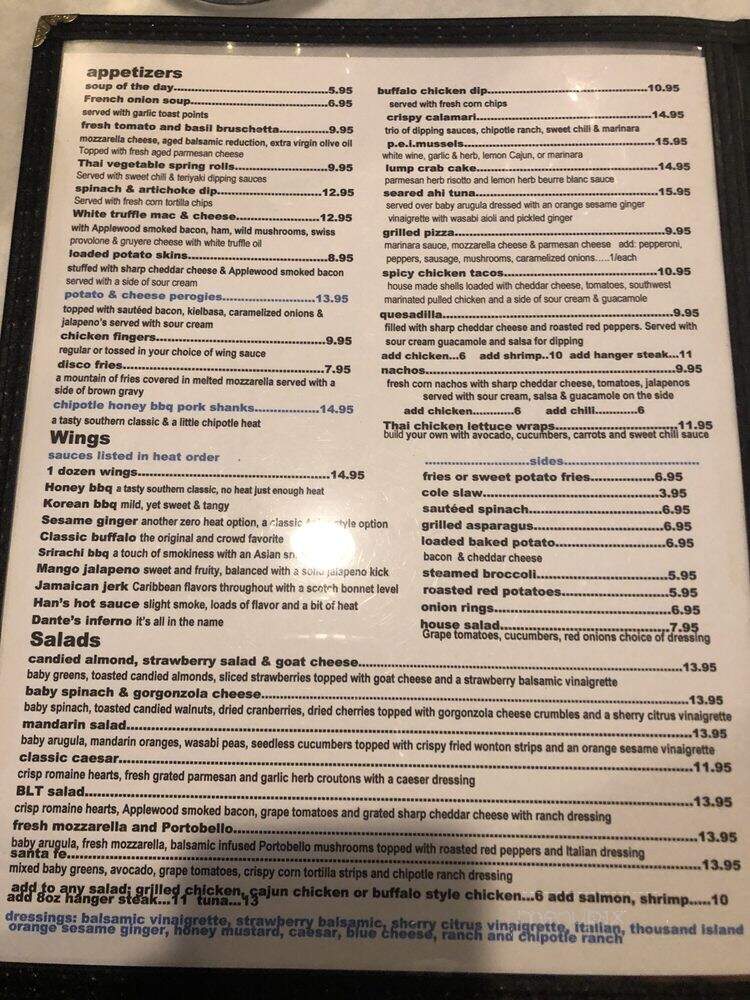 River Grille - Chatham, NJ menu_pic