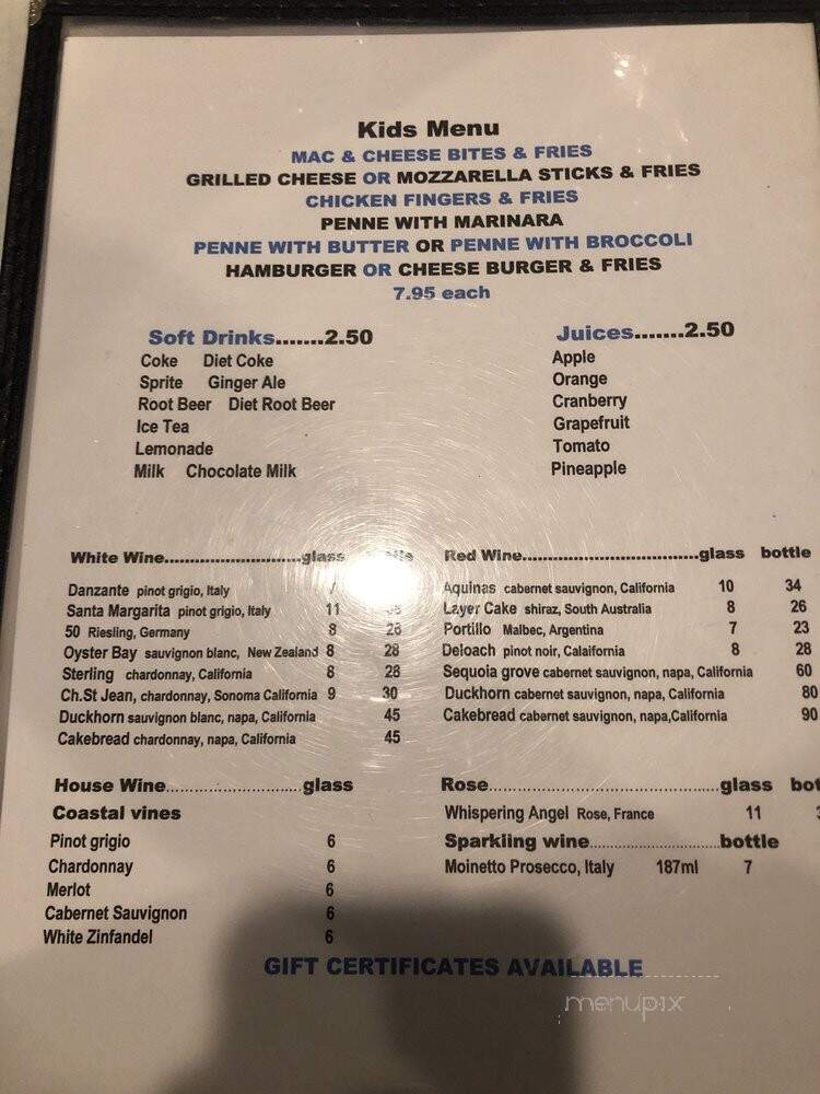 River Grille - Chatham, NJ menu_pic