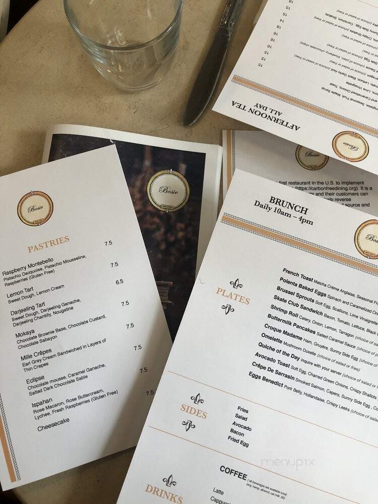 Bosie Tea Parlor - New York, NY menu_pic