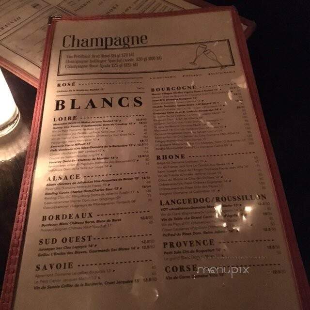 Vin Sur Vingt - New York, NY menu_pic
