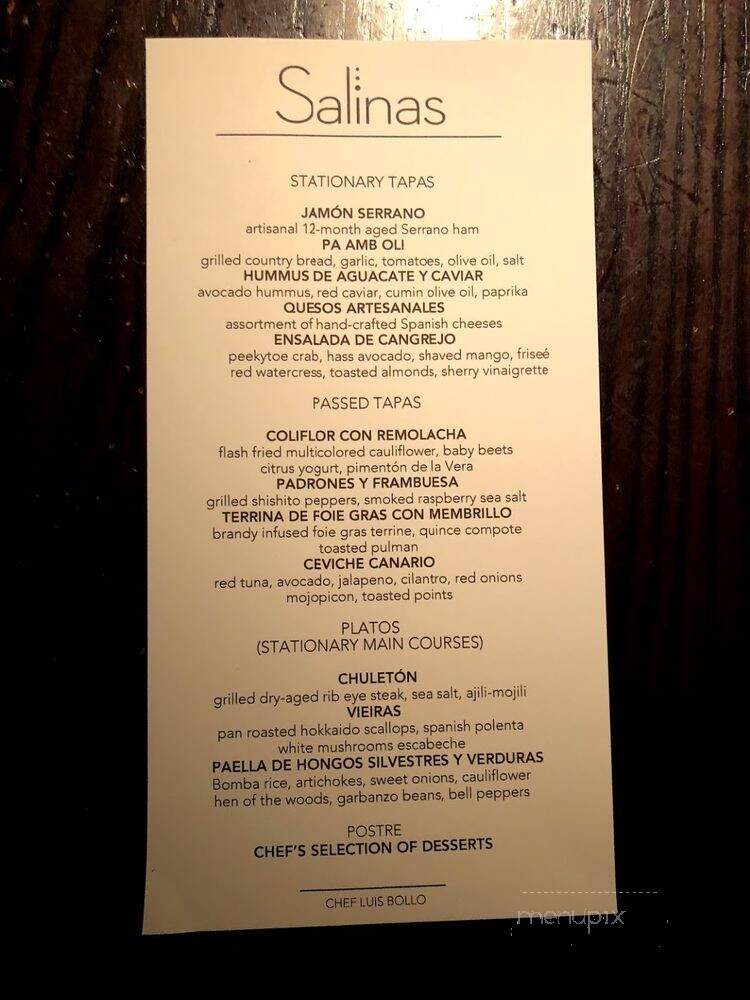 Salinas - New York, NY menu_pic