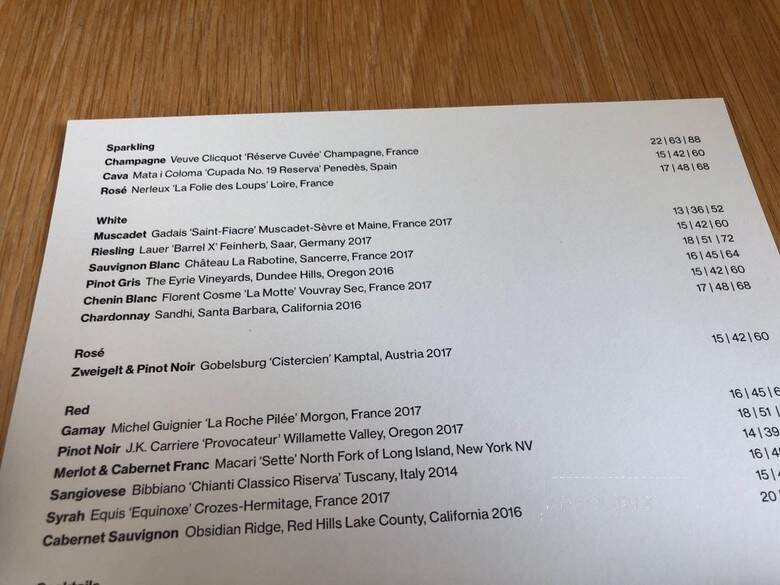 Untitled - New York, NY menu_pic