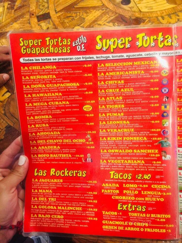 Dona Torta Chilanga - Chicago, IL menu_pic