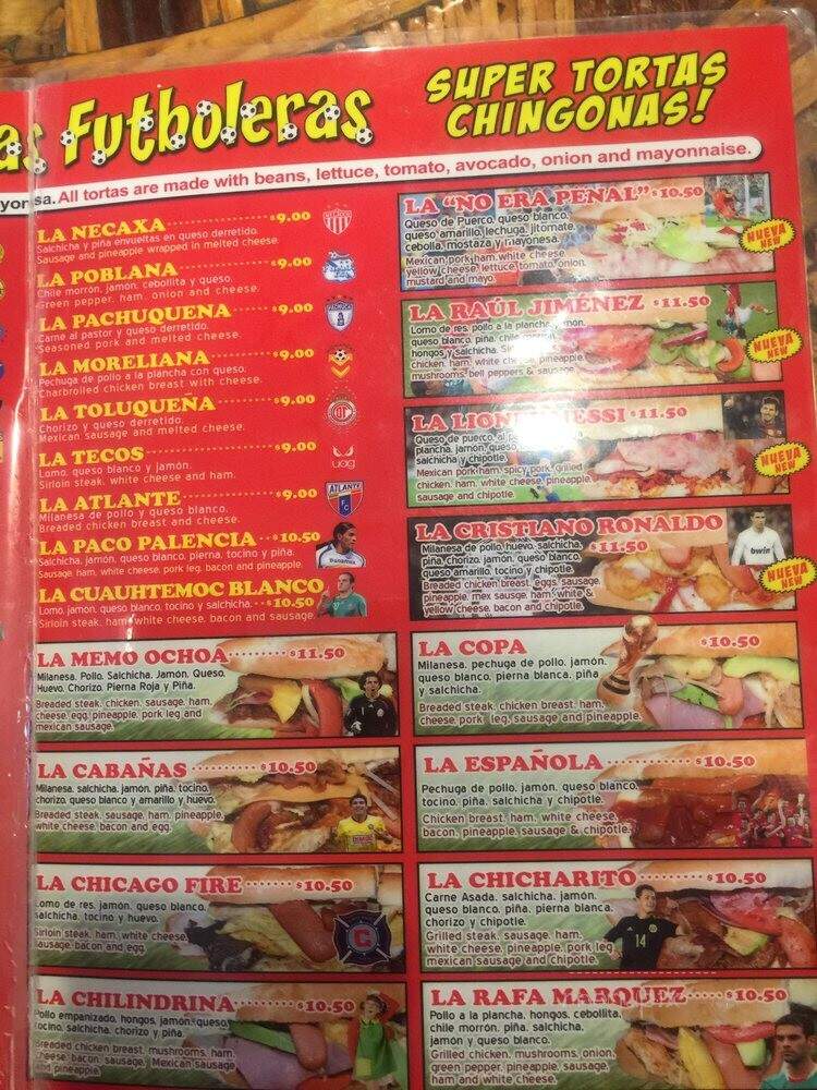 Dona Torta Chilanga - Chicago, IL menu_pic