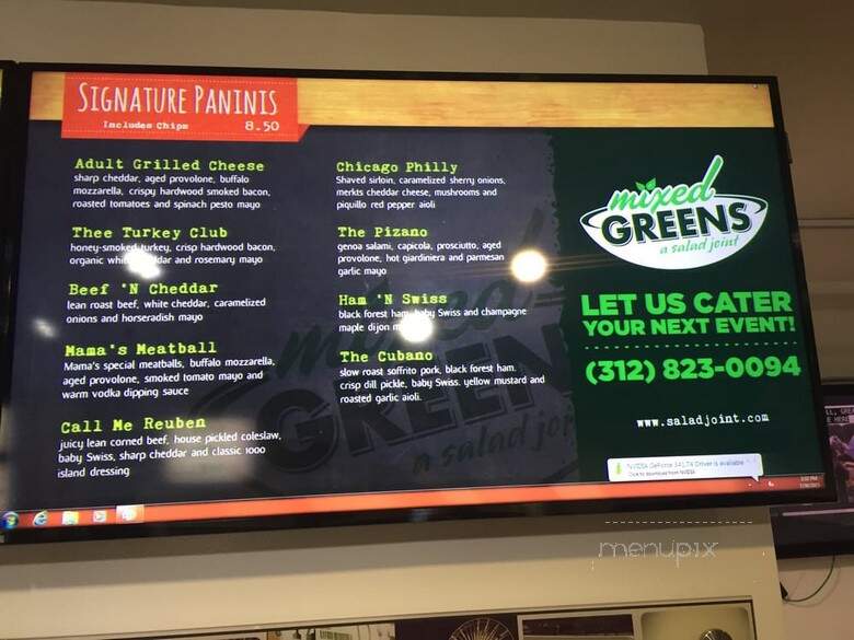 Mixed Greens - Chicago, IL menu_pic