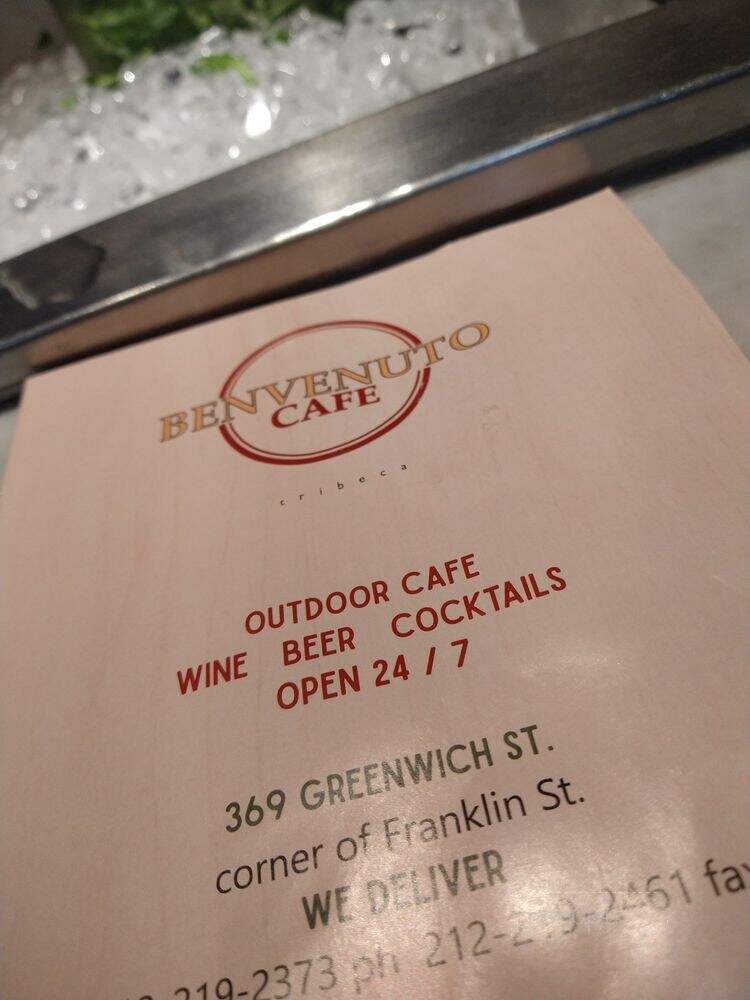 Benvenuto Cafe Tribeca - New York, NY menu_pic