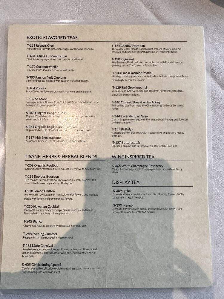 Chado Tea Room - Los Angeles, CA menu_pic