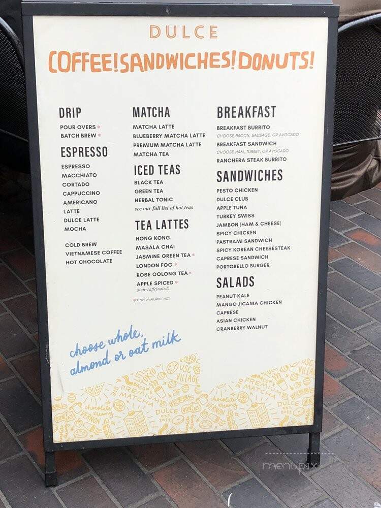 Caf Dulc - Los Angeles, CA menu_pic