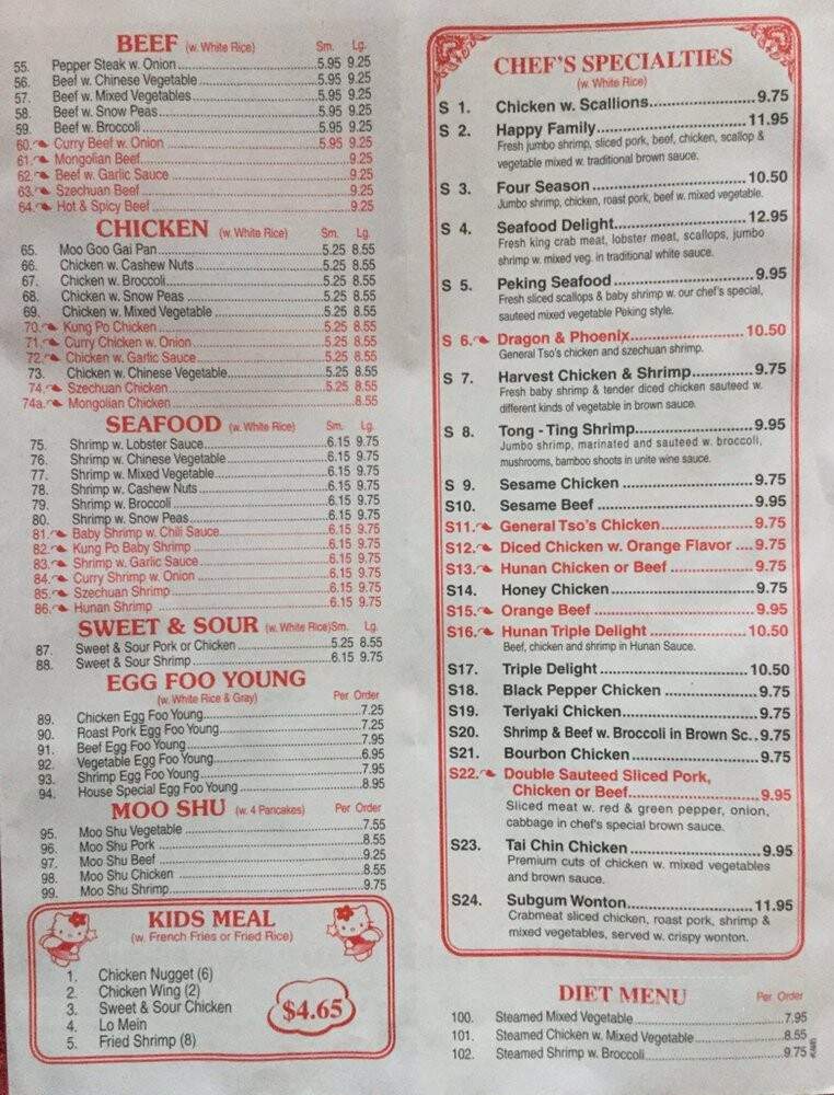China Chef - Clarksville, TN menu_pic