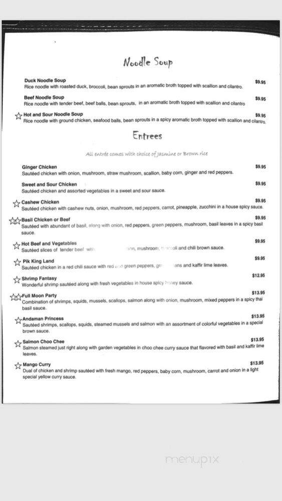 Map of Thailand - Cleveland, OH menu_pic